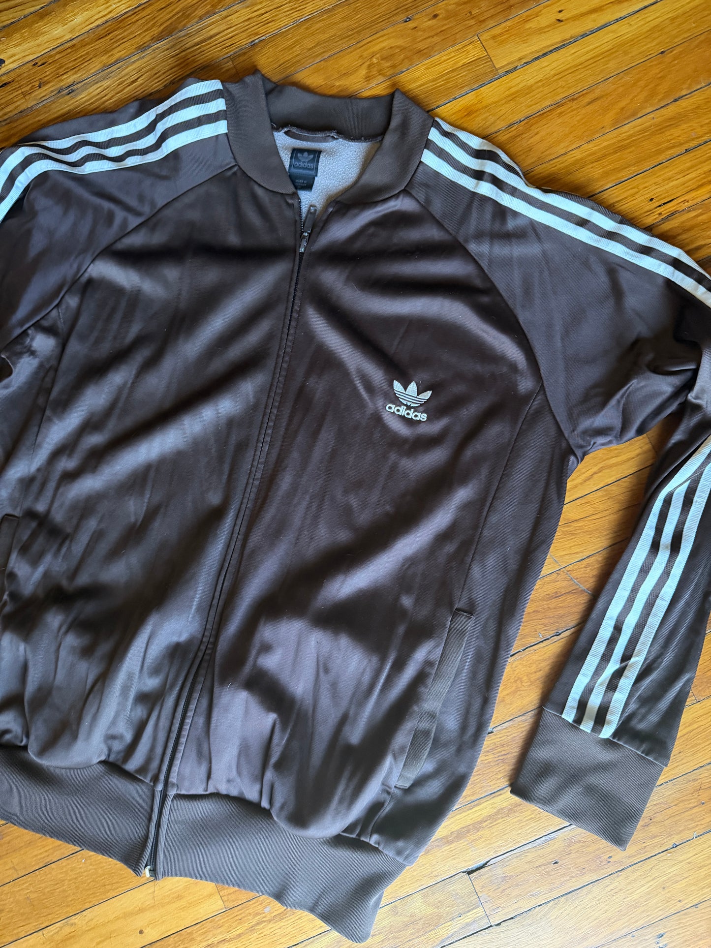 Vintage Adidas Brown Track Jacket XL