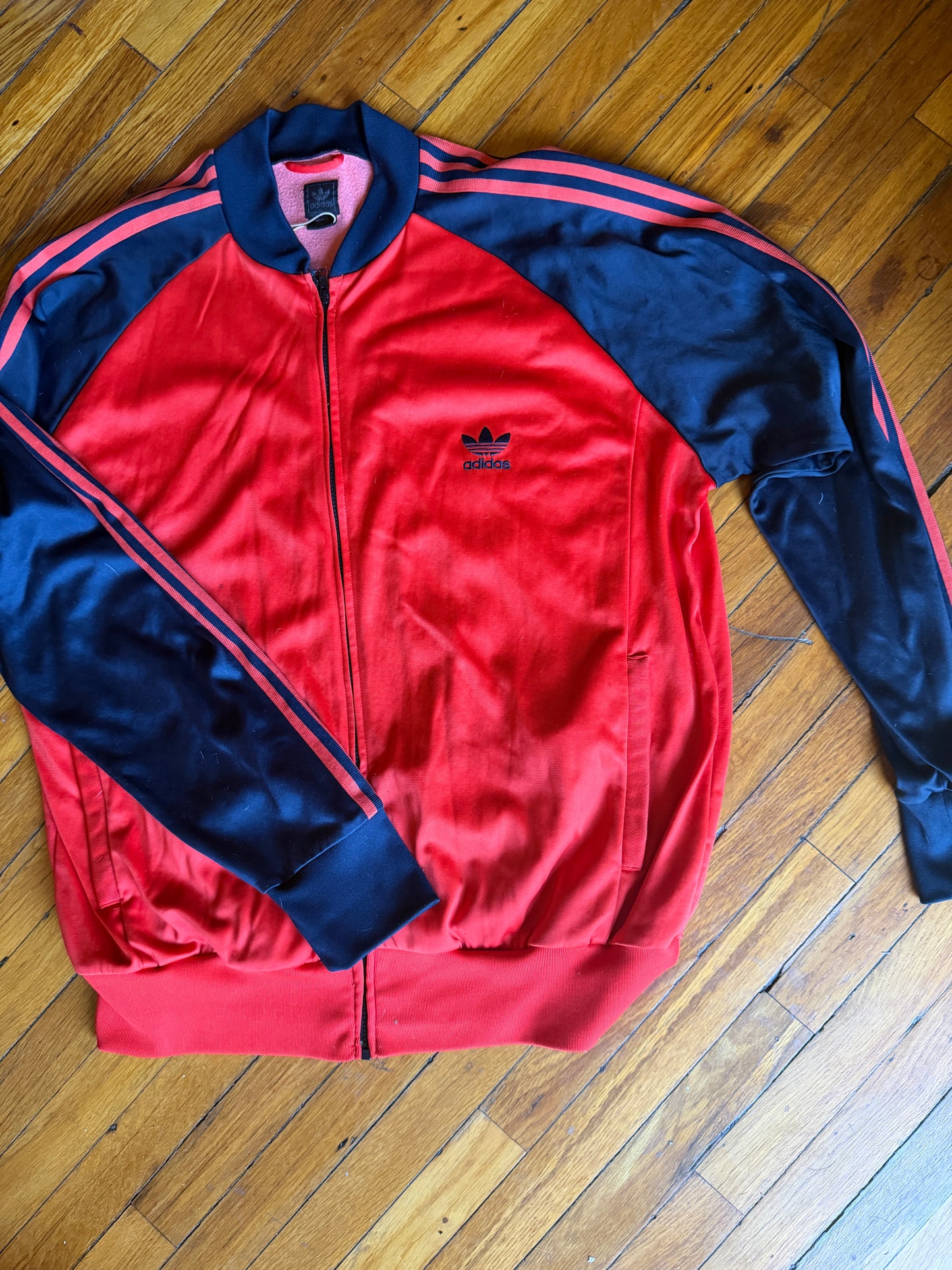 Vintage Adidas Red Track Jacket XXL