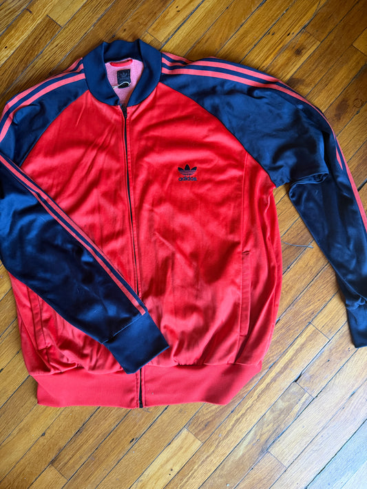 Vintage Adidas Red Track Jacket XXL