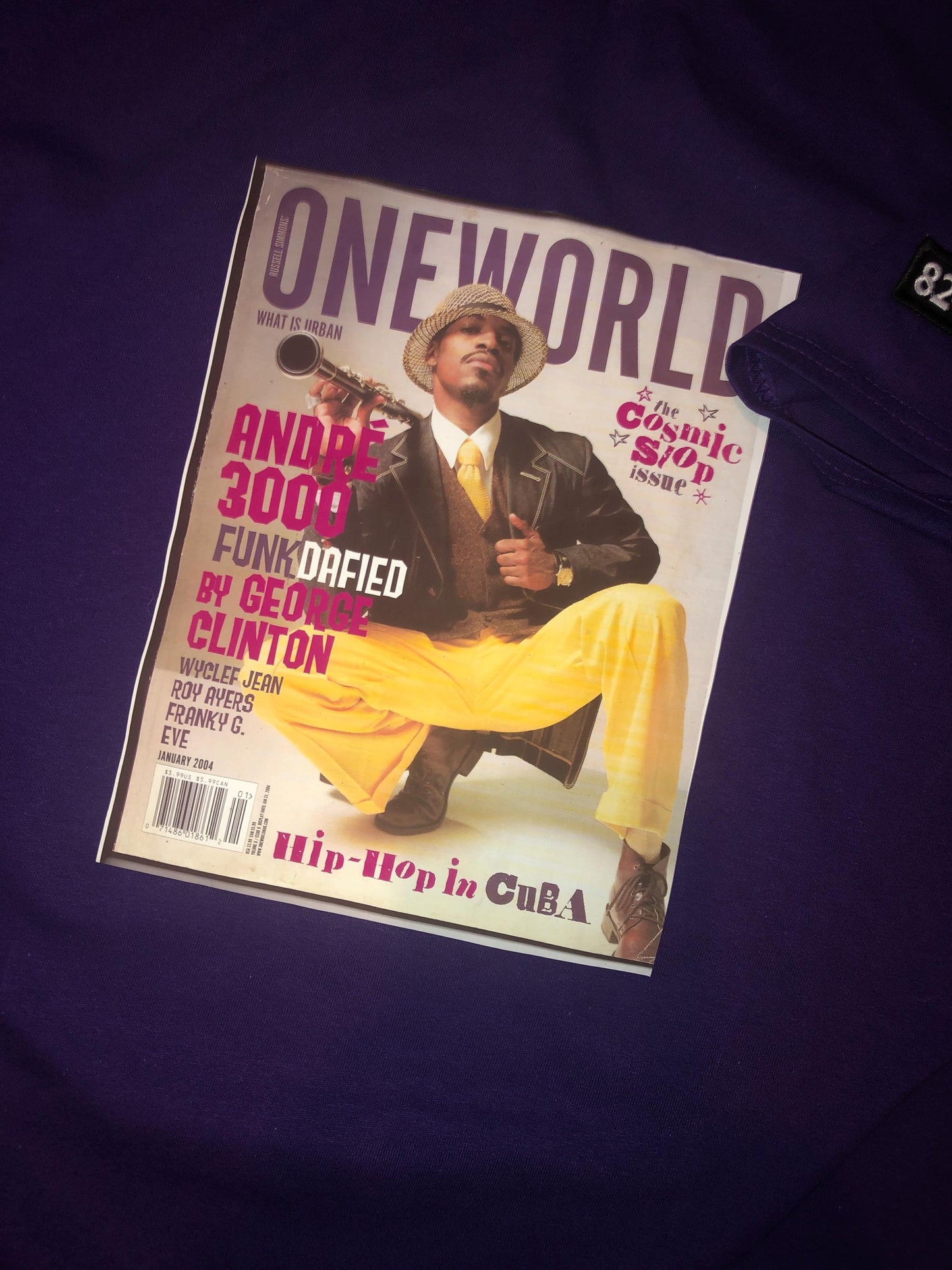 RARE* One World Magazine - ANDRE 3000 cover - Jan. 2004