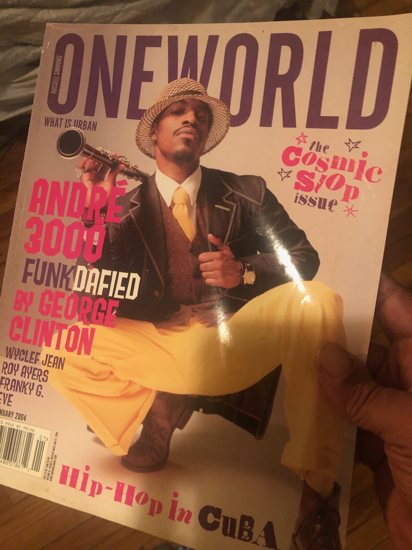 RARE* One World Magazine - ANDRE 3000 cover - Jan. 2004