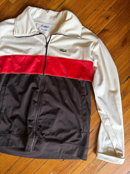 Vintage Lacoste Color-Block Track Jacket XXL