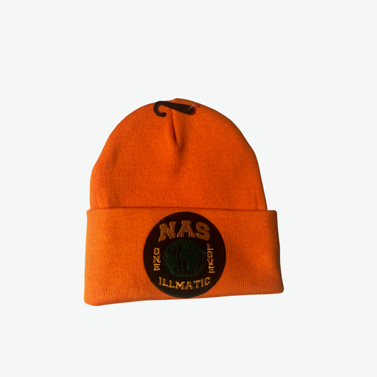 Nas Illmatic Tribute Beanie — Orange